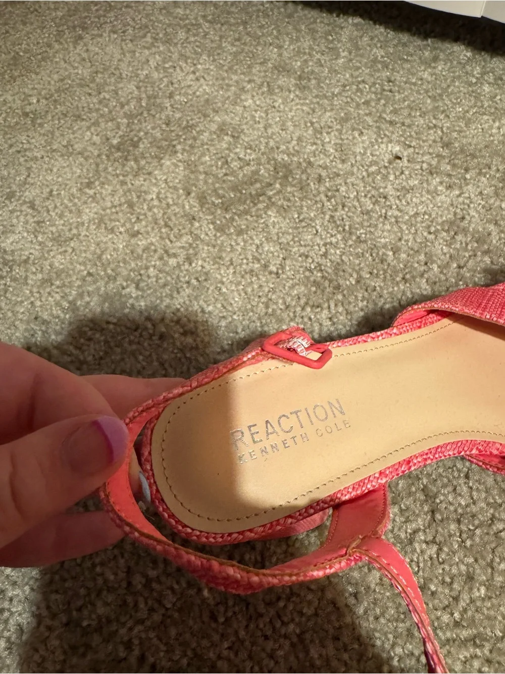 Women’s Coral Woven Slingback Block Heels